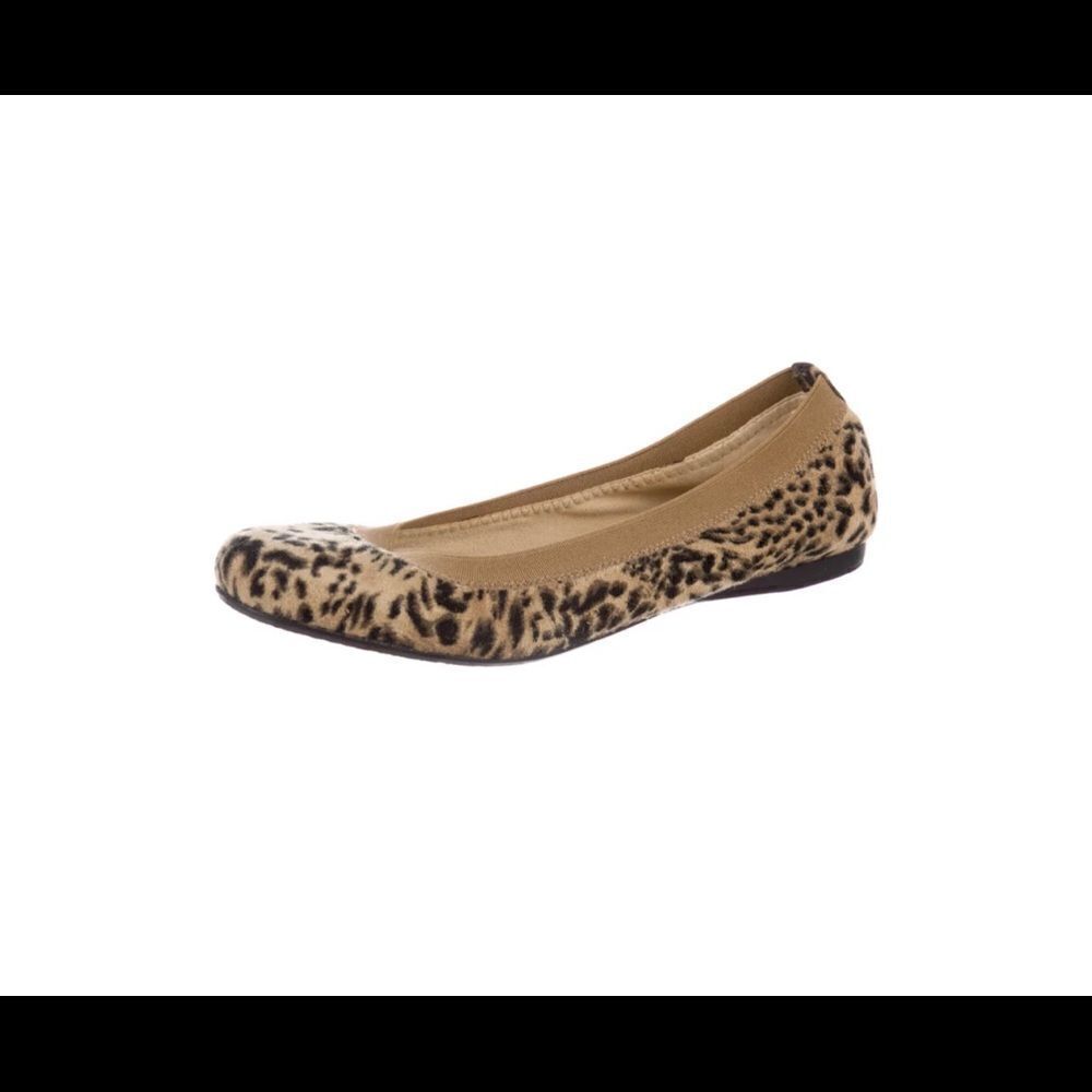 Stuart Weitzman animal print suede flats, 7 1/2